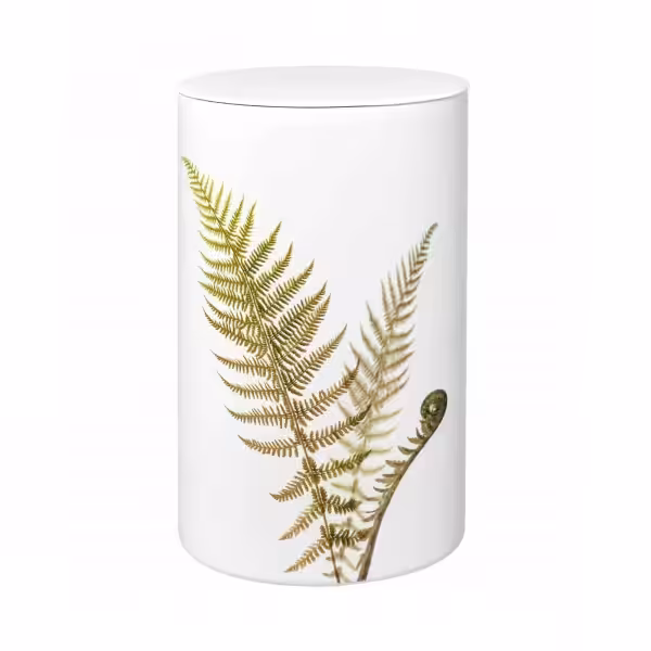 Eine Urne aus Lehm im Stil "Flora-Farn"