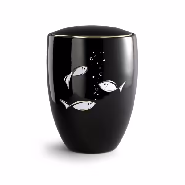 Eine Urne aus Keramik im Stil "Florentina Ceramica"