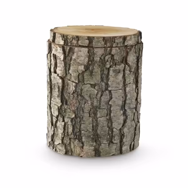 Eine Urne aus Erlenholz