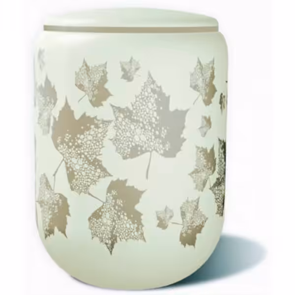 Eine Urne aus Keramik im Stil "Herbst"