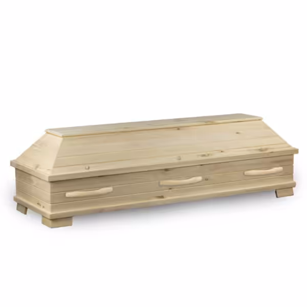 Holzsarg mit schlichtem Design