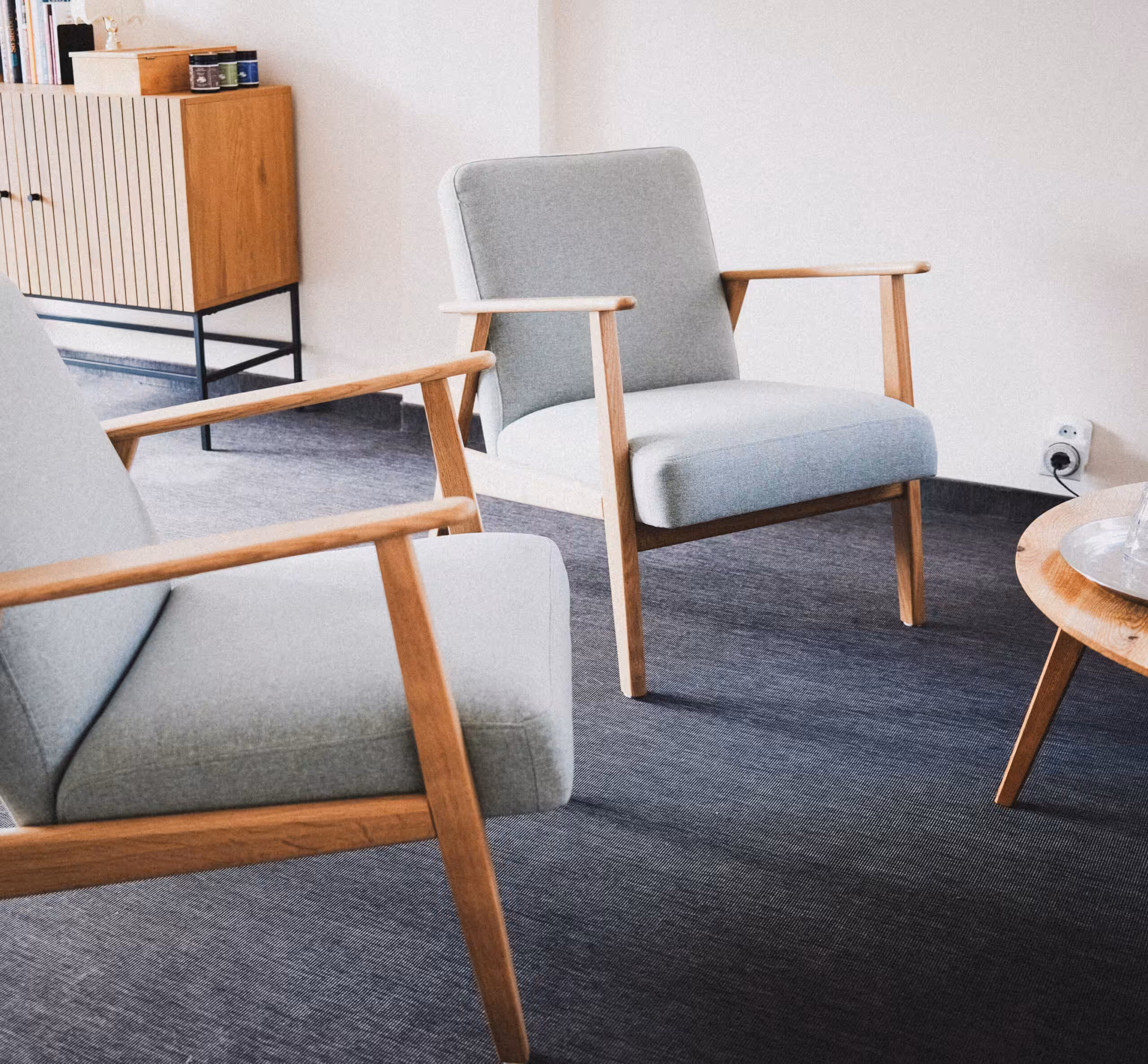 Sitzlounge im Beratungsraum