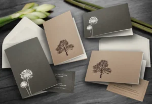 Elegante Grußkarten mit Naturmotiven