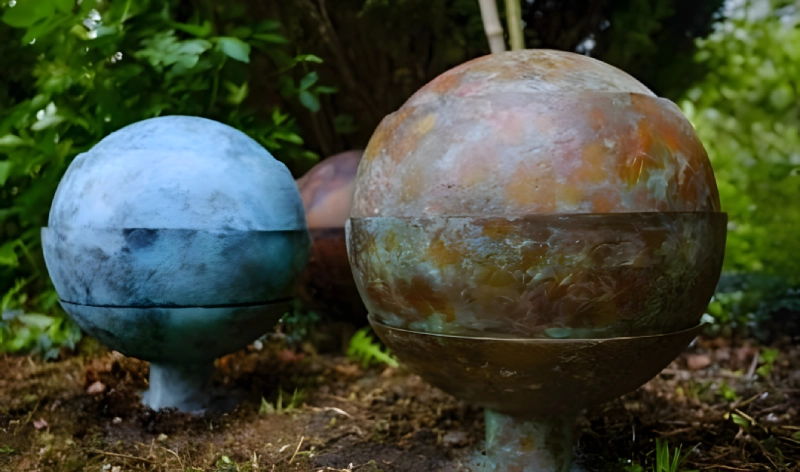bestattungen-krueger-wasserurnen-in-blau-und-braun-gruen